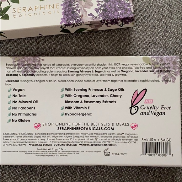 Seraphine Botanicals Vegan eye & blush palette. - Picture 4 of 4